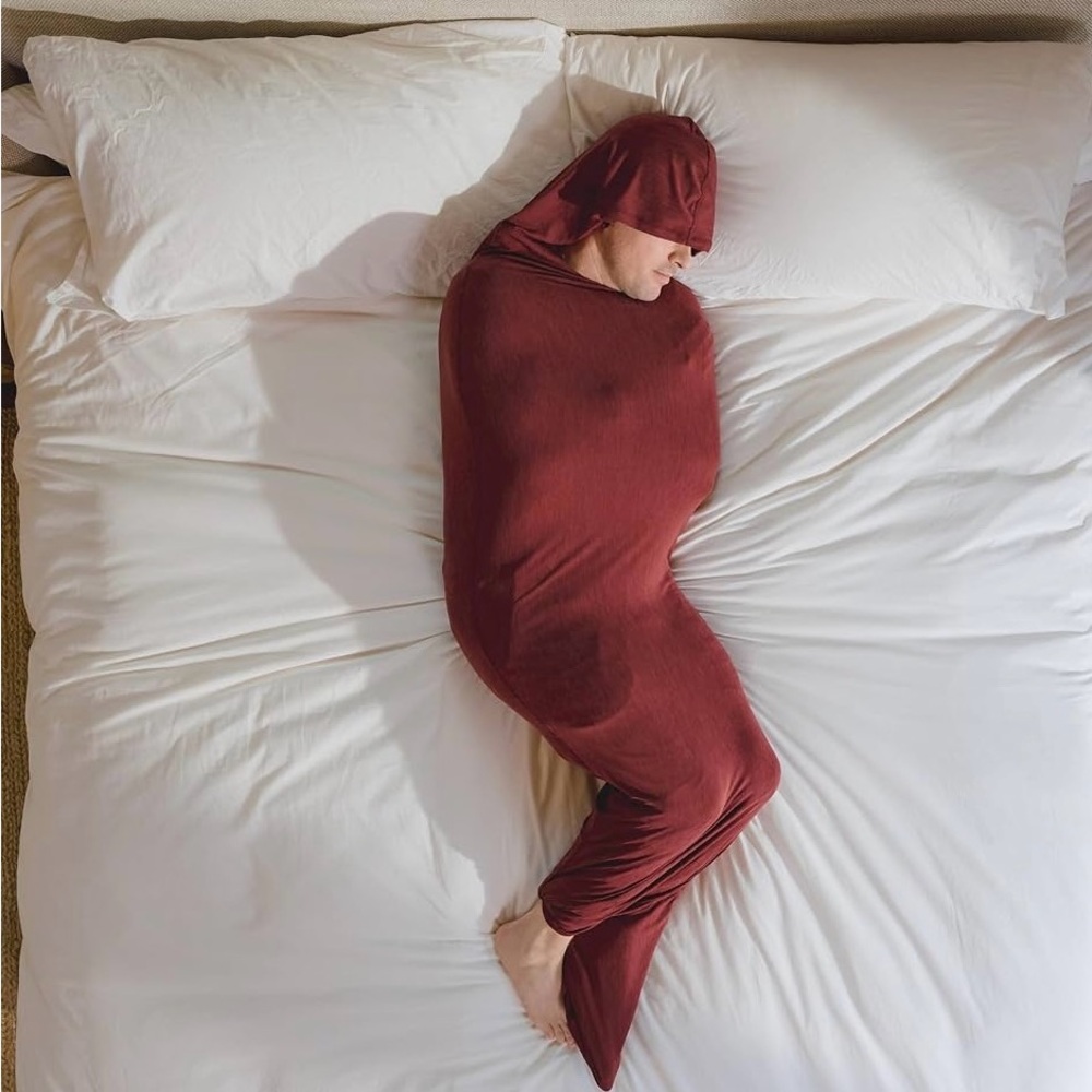 Burgundy Hug Hooded Sleep Pod Small Adult